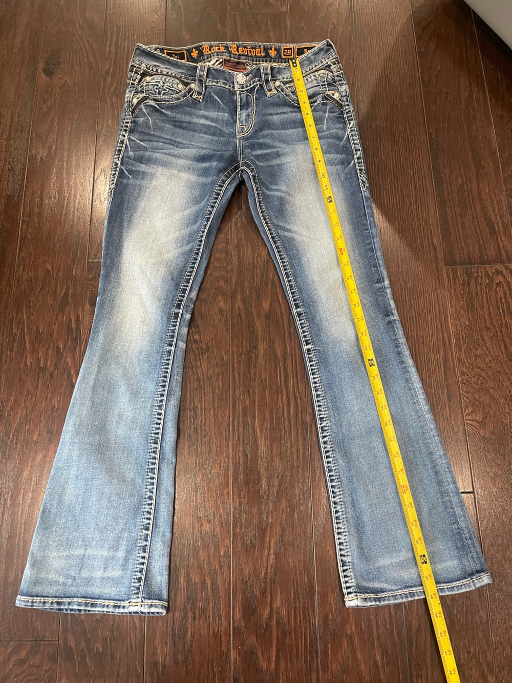 Rock Revival Women Size 29 Tai Dark Wash Boot Cut Jeans - Picture 6 of 13